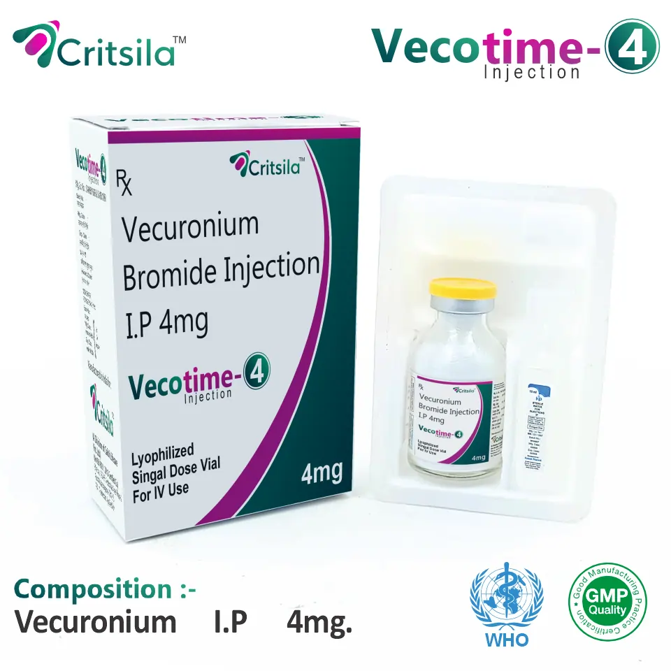 Vecuronium 4mg Injection from Top Pharma Company in India